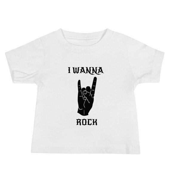 Ich will Rock Baby Grafik Tee Baby Band Tee Baby Rock Etsy