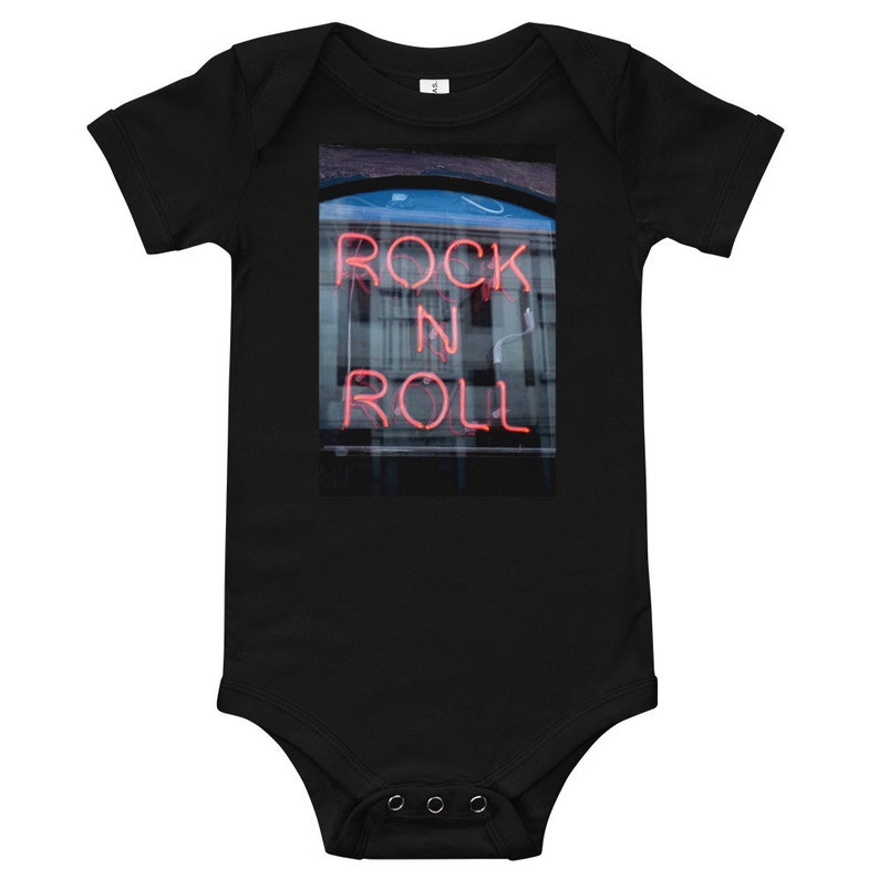 Rock n/' Roll Graphic Baby Onesie Bodysuit Baby Rock Graphic Bodysuit Gender Neutral