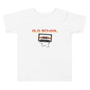T-shirt old school toddler | T-shirt graphique pour tout-petit | Non sexiste