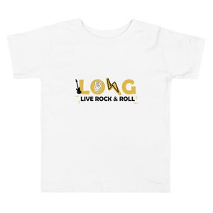 Long Live Rock & Roll Kleinkind T-Shirt | Grafik | Geschlechtsneutrale | Rocker