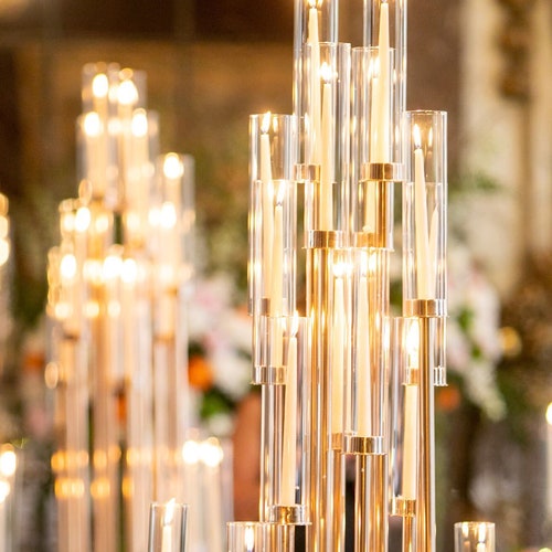 Tall Centerpiece Candlestick Candelabra Etsy