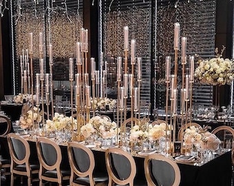 candlestick wedding centerpieces