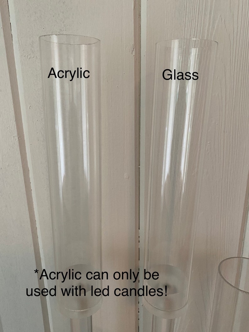 Acrylic Tall Centerpiece Candlestick Candelabra Etsy