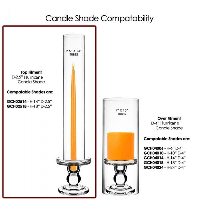 Glass Candle/hurricane Holders for Pillar & Taper Candles Etsy