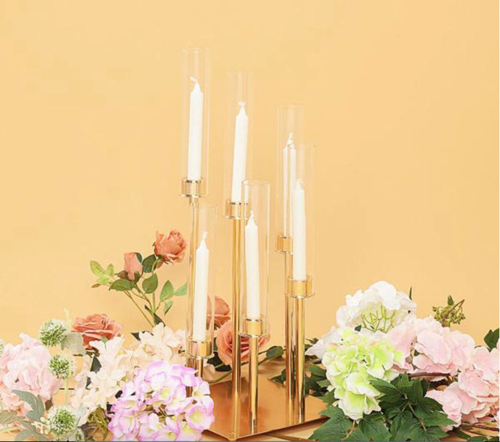 Tall Centerpiece / Candlestick Candelabra Centerpiece / Etsy