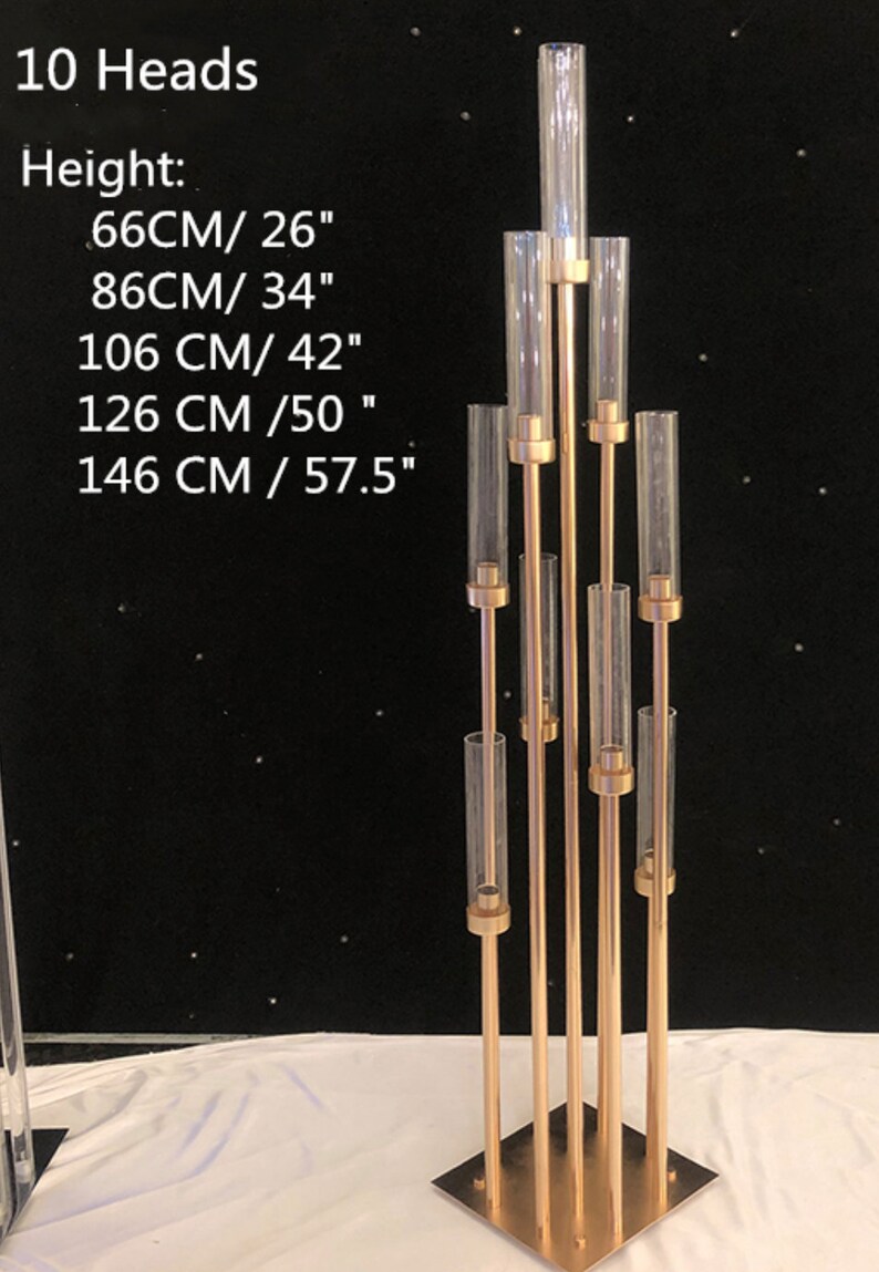 Tall Centerpiece Candlestick Candelabra Etsy Australia