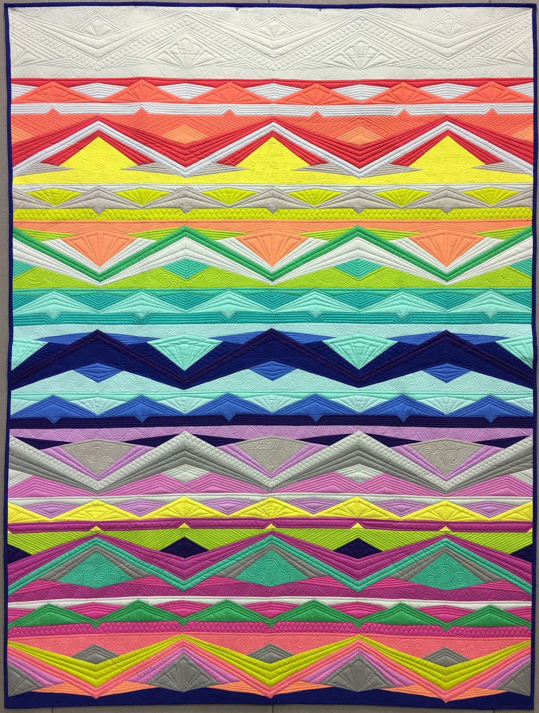 Modern Geometric Lap Quilt - Etsy