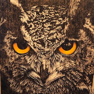 Custom Pet/Animal Pyrography Portrait from Photo