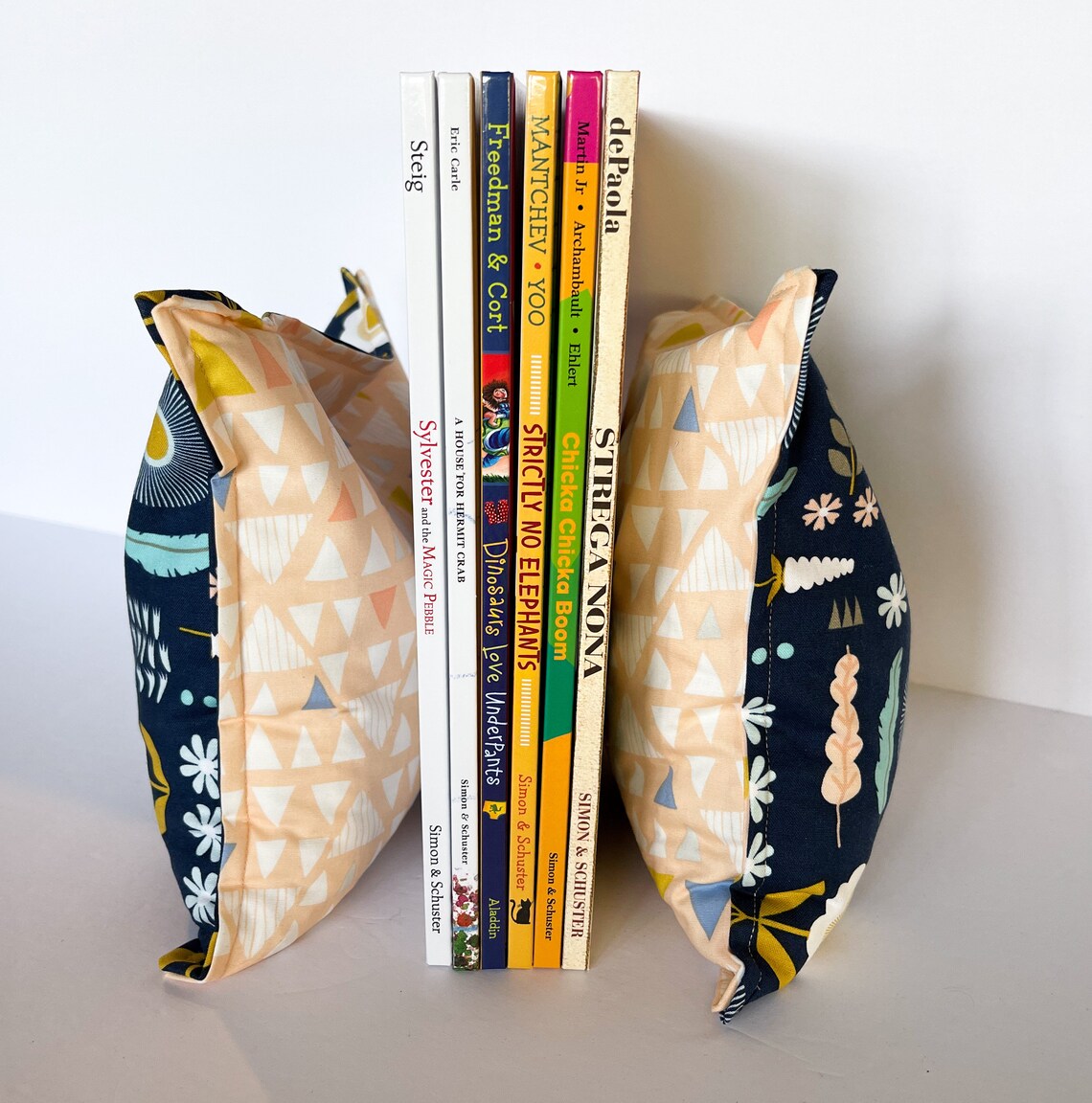 Modern Floral Nursery & Kid's Bookends Child Safe Fabric Etsy