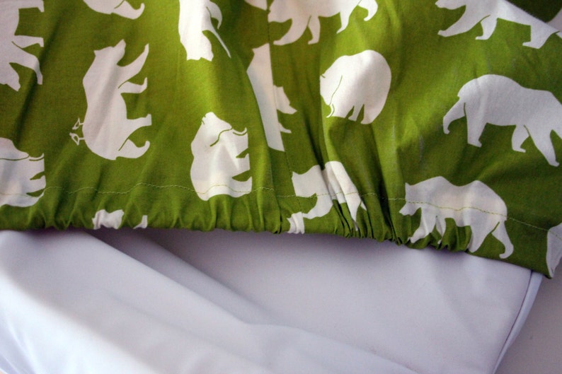 Bear Hike in Green Standard Changing Pad Cover Etsy