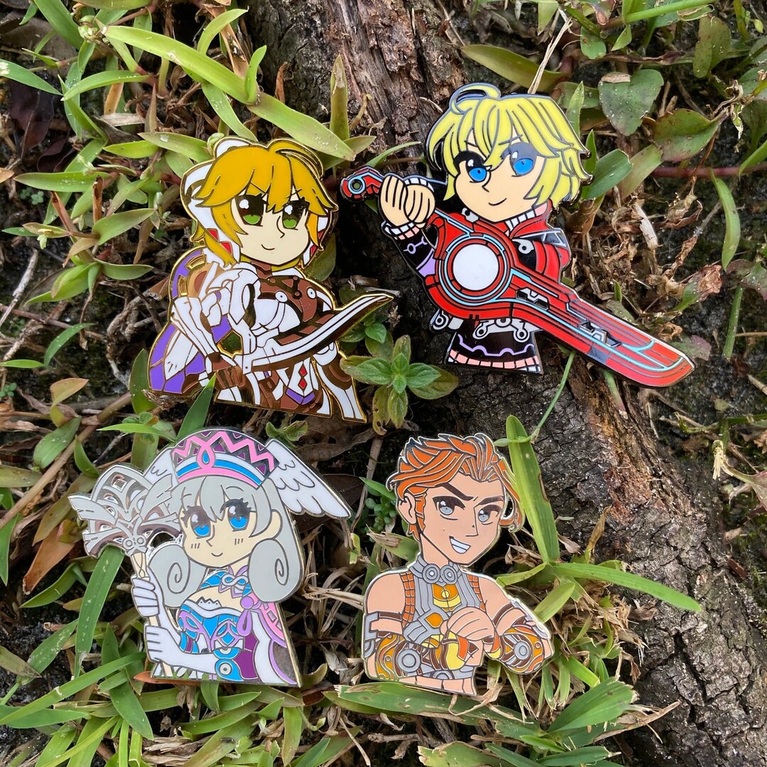 Xenoblade Chronicles Monado Arts Shulk Fiora Reyn Melia Enamel Etsy