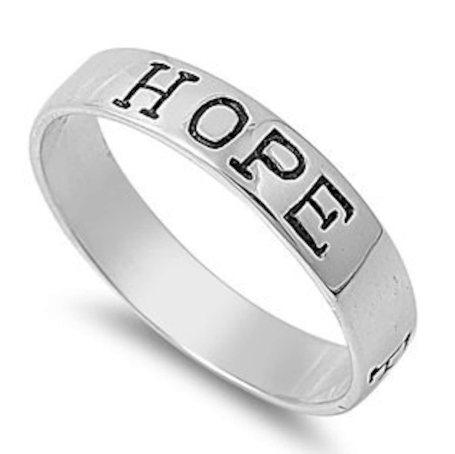 FAITH HOPE & LOVE Ring .925 Sterling Silver Fast Shipping Etsy