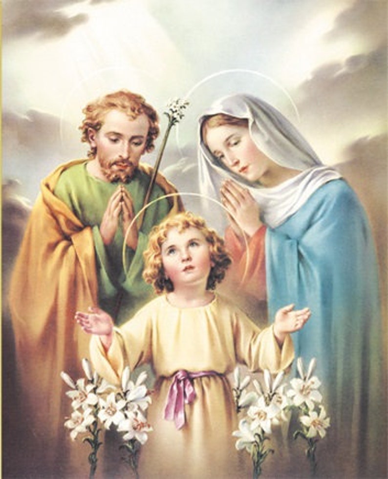 8 X 10 HOLY FAMILY PRINT for Framing Fast Shipping - Etsy