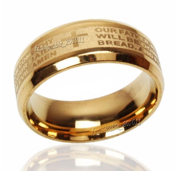 Ring Men Gold Men's Jewelry Engagement Band Signet Rings with Yellow Gold  Plated Promise for Him Husband Father : Amazon.in: Fashion
