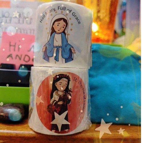 LITTLE SAINTS STICKERS for Catholic Kids  ~  Fast Shipping!