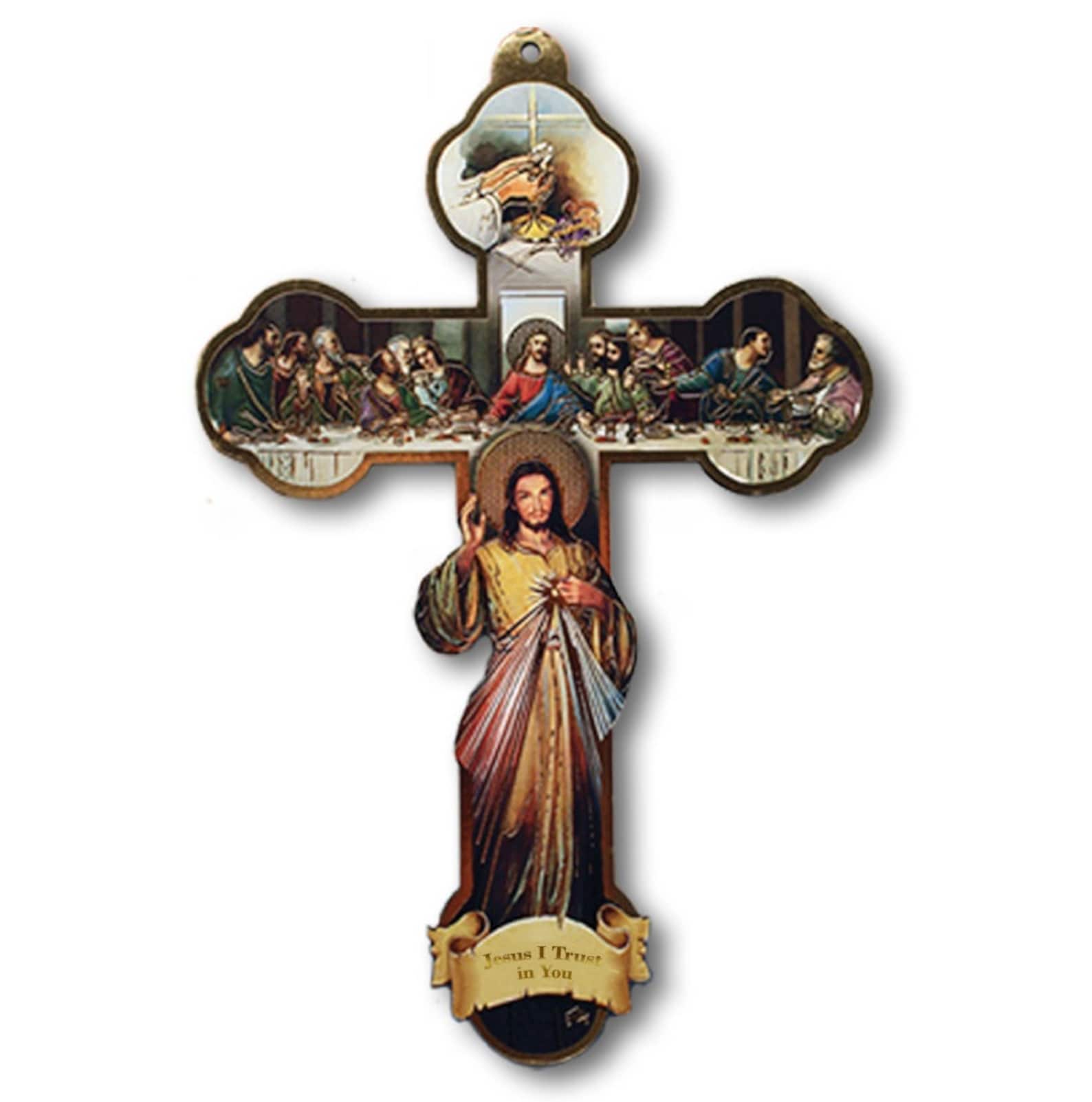 HOLY TRINITY CRUCIFIX Wall Cross Fast Shipping Etsy