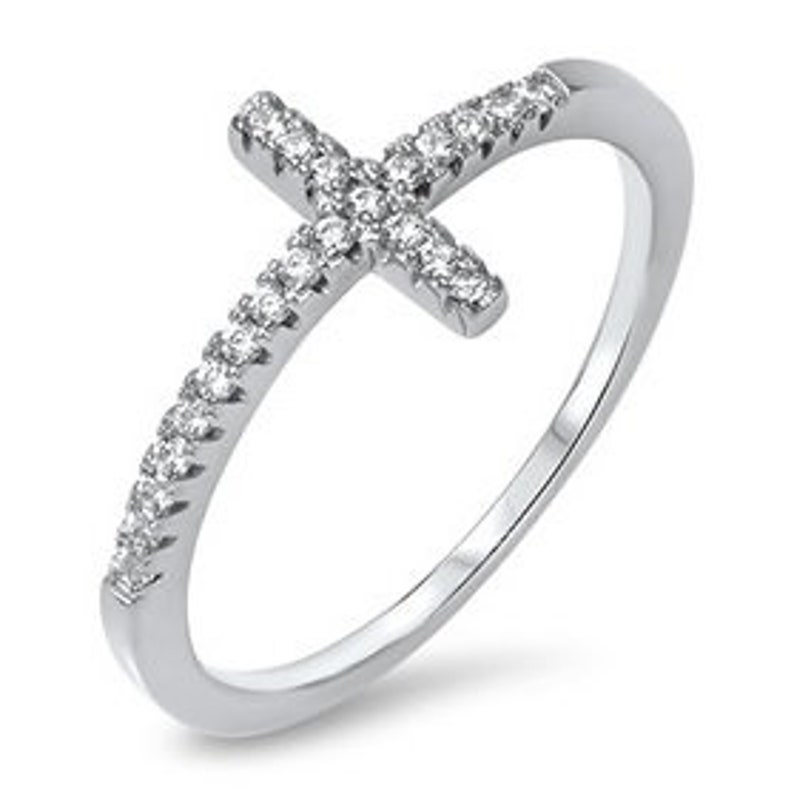 FAITH HOPE & LOVE Ring .925 Plata de ley Envío rápido Etsy