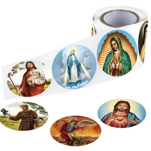 TRADITIONAL SAINTS STICKERS for Catholic Kids  ~  Fast Shipping!