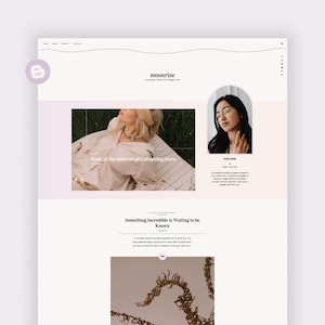 MOONRISE — Pastel Elegant Blogger Template for Personal & Lifestyle Blogs