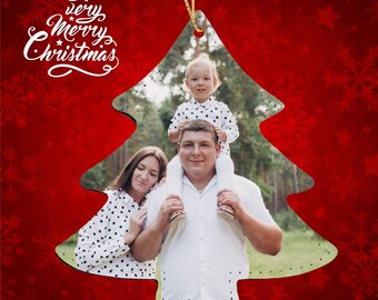 CUSTOM CHRISTMAS Full Color Ornaments - Smooth Fabric with Stitched Sides, Gold String