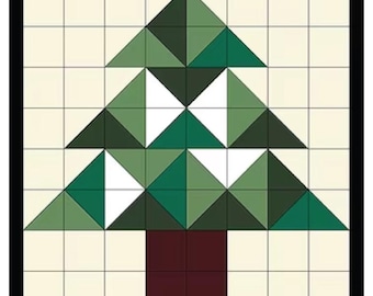 DIY Christmas Tree Barn Quilt Kit: 10" Laser Cut Wood Decor, Family Fun Project