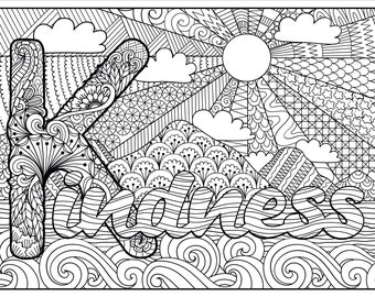 Kindness Coloring Poster: Huge Family FUN Activity
