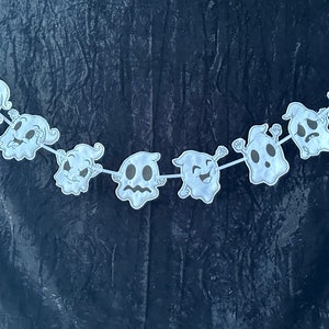 Halloween Ghost Garland, ghost banner, cute ghosts, Halloween Decor, parties