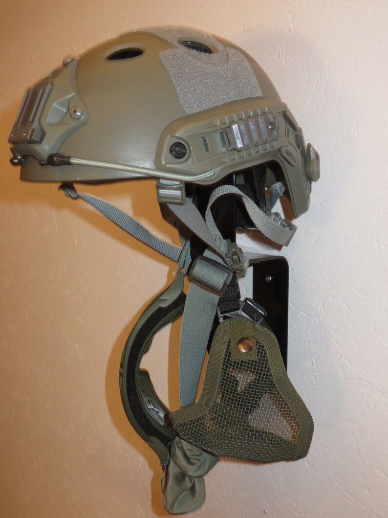 Motocross / Airsoft / Paintball Helmet Display w/ Goggle & Etsy