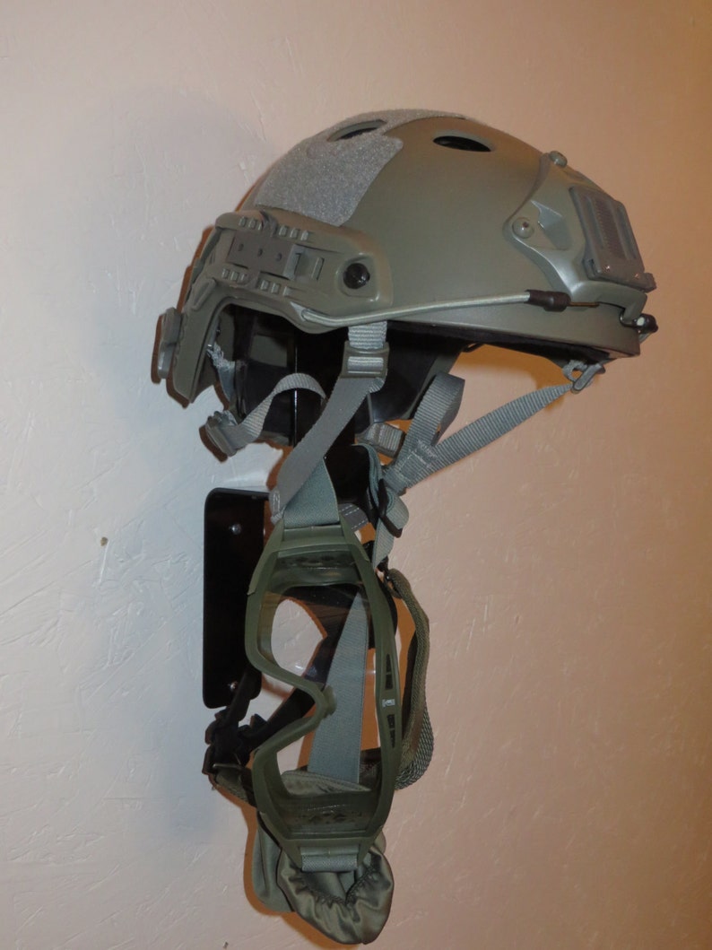 Motocross / Airsoft / Paintball Helmet Display w/ Goggle & Etsy
