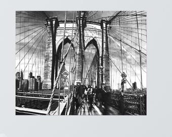 Brooklyn Bridge Matte Print Wall Decor
