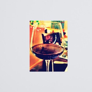 Glass of Red Wine Matte Print