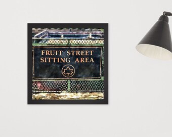 Fruit Street Matte Framed Print Wall Decor