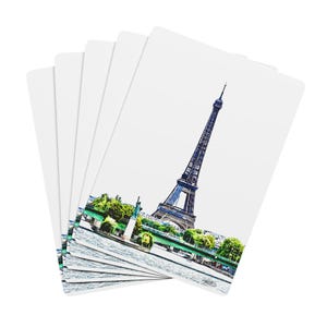 Cartas de Baralho Lady Liberty e Lady Eiffel Paris França