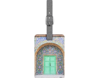 Golestan Palace Persian Saffiano Polyester Luggage Tag, Rectangle