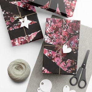 Cherry Blossom Tree Gift Wrap Papers - Matte or Satin Finish