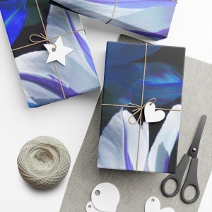 Inverted Tulips Gift Wrap Papers - Matte or Satin Finish