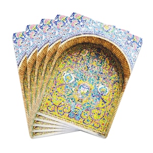 Cartas de baralho do mural persa do Palácio de Golestan