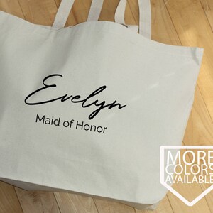 bridesmaid totes, personalized bridesmaid Jumbo Tote bag, Bridesmaid Gifts, Custom Tote Bag, Bridal Party Tote Bags, rose gold -LTB3CHTV