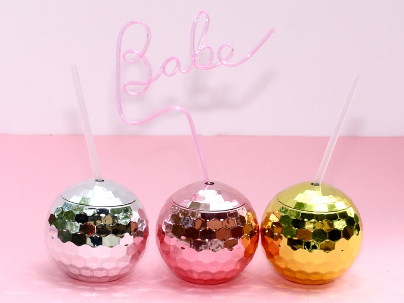 Disco Ball Cups Last Disco Bachelorette Party Favors Disco Etsy