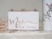 Personalized Acrylic Bridal Clutch for Mrs Bride Bridesmaid Maid of Honor Gift Bachelorette Party Favors Honeymoon Bag Going out CL1