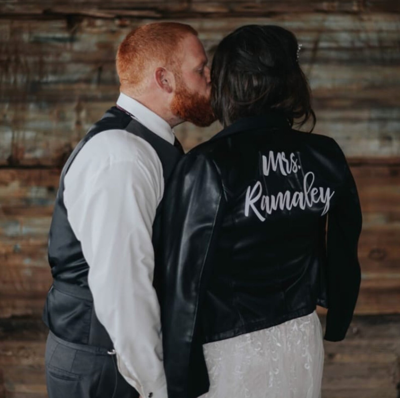 Custom Mrs. Leather Jacket Iron on Heat Transfer Mrs. Jacket | Etsy