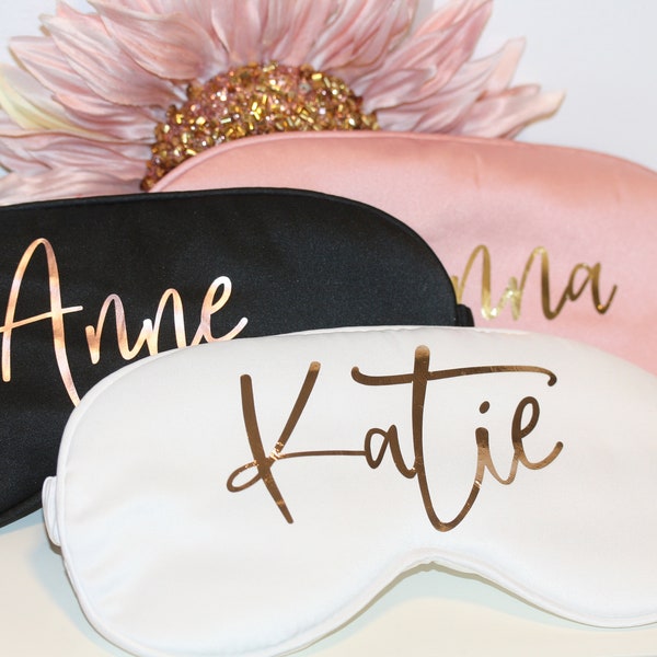 Personalized Sleepmask | Bridesmaid Eye Mask | Bridesmaid Sleep Mask | Set of 5 6 7 8 9 GET BULK DISCOUNT | Bridesmaid Gifts | Bridal Shower