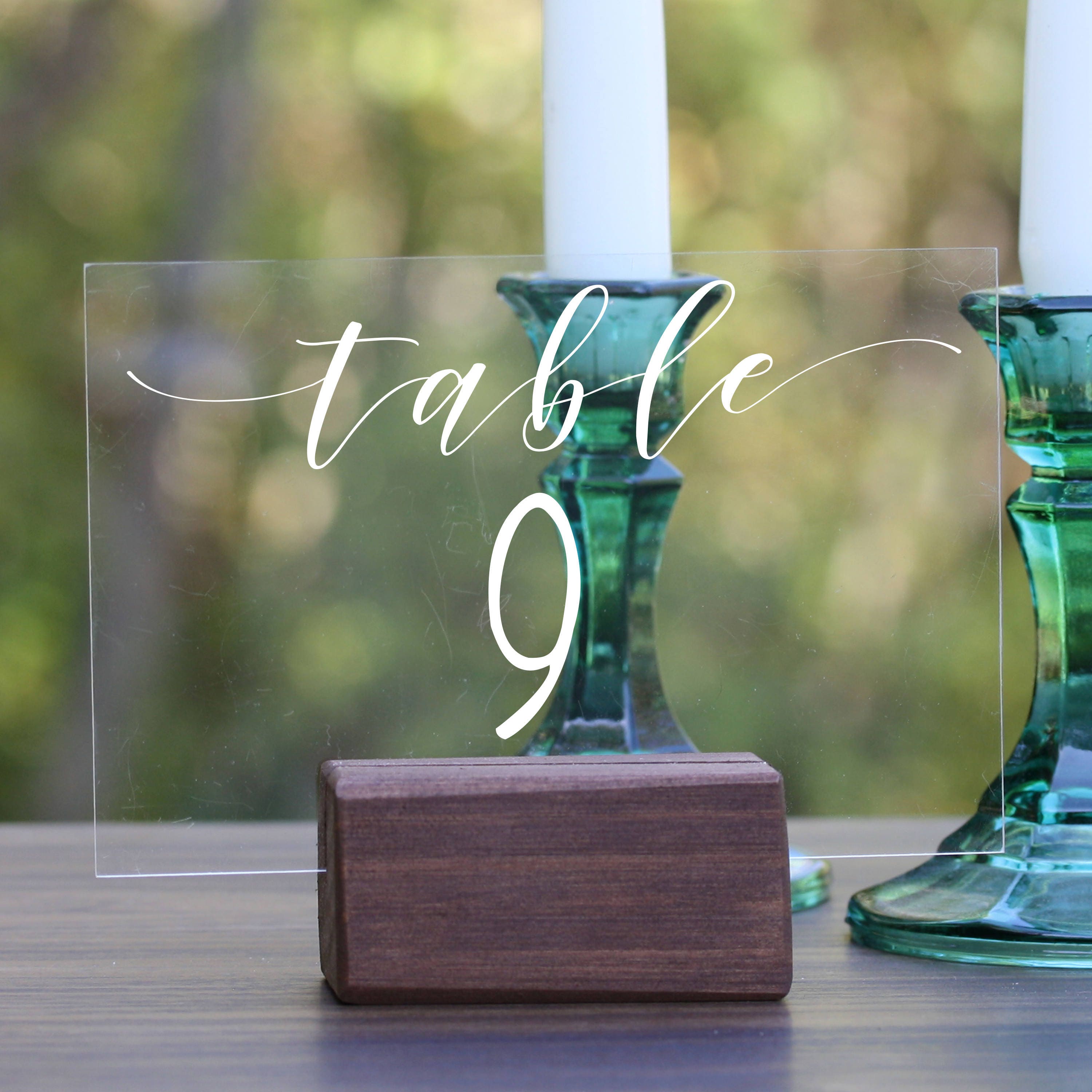 Custom Acrylic Table Numbers Table Numbers with stand Table Etsy