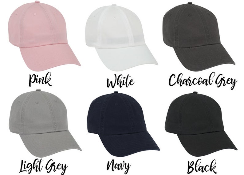 Bachelorette Party hats, garment washed, unstructured, cotton, Dad Hat, Bridesmaid Hats, Bridal party favors, personalized DH2HTV image 3