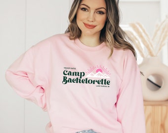 Camp Bachelorette Crewneck Sweatshirt, Camp Theme Bridesmaid Bachelorette gifts 90s Y2K