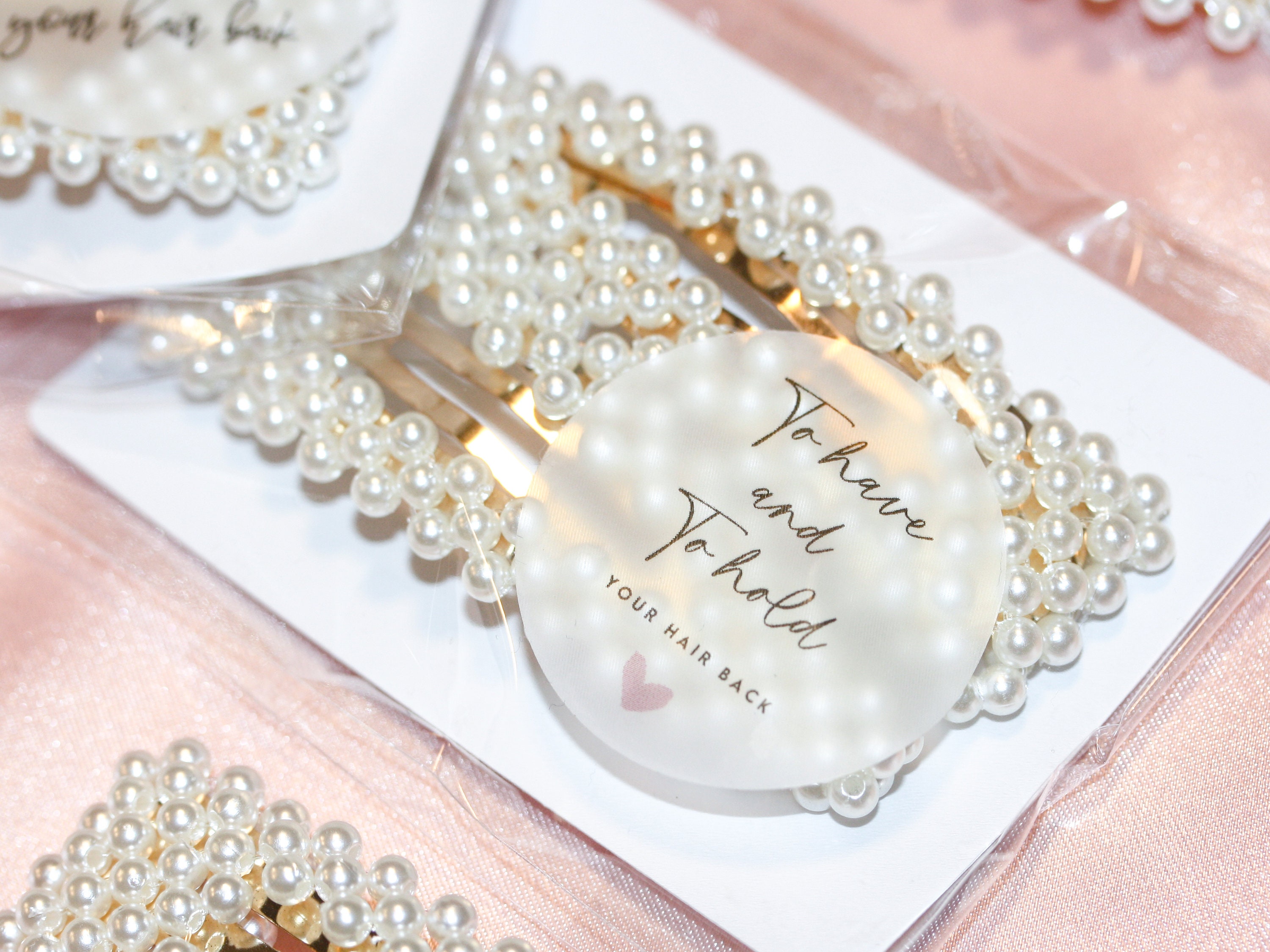 To Have and to Hold Your Hair Back Pearl Hair Clip Bridesmaid Proposal,  Bridesmaids Gifts, Bachelorette Partyfavor 