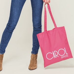 personalized bridesmaid Tote bag Bridesmaid Gifts Custom Tote Bag Bridal Party Totes Bridesmaid Gift Bags Rose Gold Tote Bag party -STB4BHTV