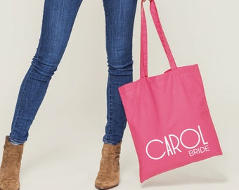 personalized bridesmaid Tote bag Bridesmaid Gifts Custom Tote Bag Bridal Party Totes Bridesmaid Gift Bags Rose Gold Tote Bag party -STB4BHTV