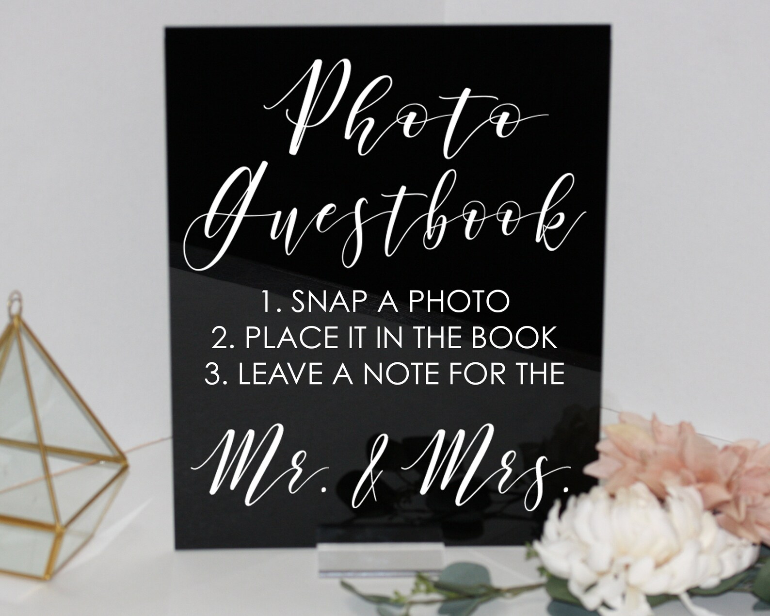 Photo Guestbook Sign, Instant Photo Guestbook Sign, Photo Booth Guest ...