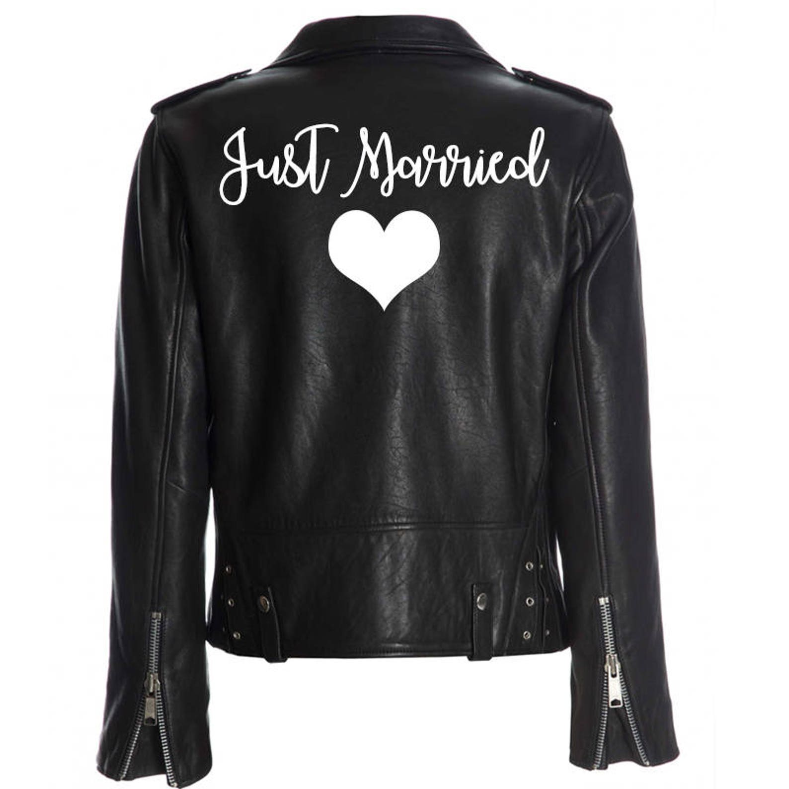 Just Married Iron On Decal, Honeymoon Tshirt Transfer, Newly Married Patch, Bride Groom, New Bride Shirt Decal, Pick Size And Color, Iron -On Almost Anything In 5 Minutes (Black Glitter